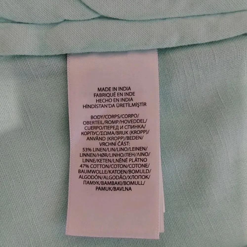 NWT Polo Ralph Lauren Mens 32 Linen Cotton Mint Green Classic Fit Shorts Travel